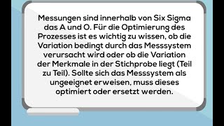 Messsystemanalyse - Six Sigma - Was ist MSA und wie führe ich eine durch?