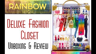 👑 Edmond's Collectible World 🌎:  🌈 Rainbow High Deluxe Fashion Doll Closet Unboxing & Review 🌈