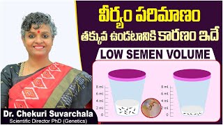 తక్కువ వీర్యం పరిమాణం | Main Causes of Low Semen Volume in Men | Dr Chekuri Suvarchala | #Ziva