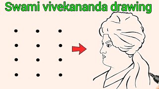 Swami Vivekananda drawing very easy step by step | Youth day drawing easy