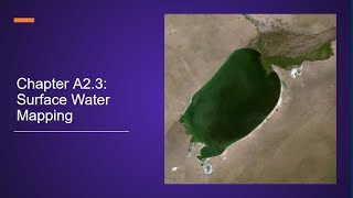 Chapter A2.3: Surface Water Mapping