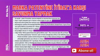 Marka Patentine İtiraz'a karşı Savunma yapmak ve Sisteme Yüklemek ? #patent #itiraz #keşfet