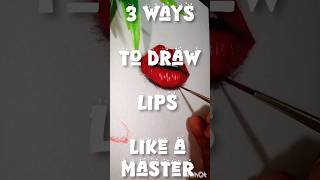 The art of lip drawing #art#drawing #ytshorts #ytart #ytartist #painting#lips #lipsart #lipsdrawing