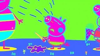 Peppa Pig Crying Very Hot Day | Peppa Pig Video Effects (Robot,Miror,OldTv) And Other Effects