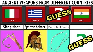 Ancient Weapons From Different Countries #Data #ancientweapon #comparison