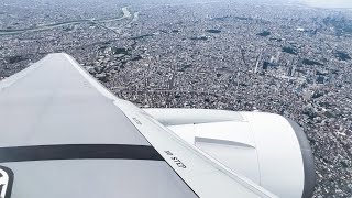 [都心上空ルート]JAL Boeing767-346/ER 羽田空港 RWY16L 着陸