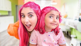 My Daughter's First Haircut in Pink *Dad freaks out*