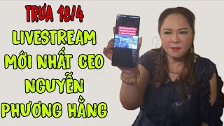 Trưa 18/4: LIVESTREAM MỚI NHẤT CEO NGUYỄN PHƯƠNG HẰNG