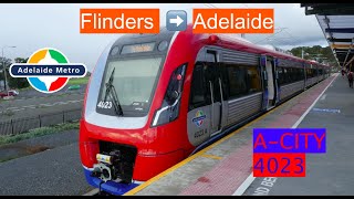 Adelaide Metro - A trip from Flinders to Adelaide on A-City 4023