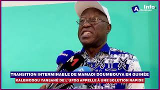 🚨🇬🇳| Transition interminable en Guinée, Kalemodou YANSANE de l'UFDG appelle à une solution rapide ✅