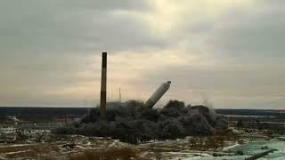 Lambton Generating Station Implosion Feb 12 2022