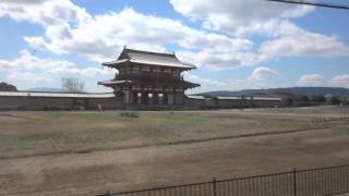 絶景車窓 近鉄奈良線 大和西大寺～新大宮 「平城宮跡」