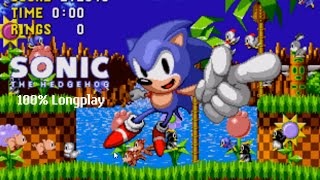 Sonic The Hedgehog - 100% Longplay - THIS WAS TEDIOUS!!!