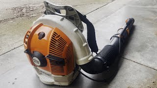 How to properly start your Stihl Backpack Leaf Blower BR700 BR700X QUICK AND EASY