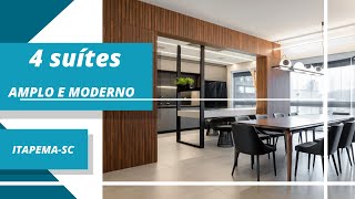 Lindo Apartamento 4 Suítes, com decoração moderna | Splendour of The Sea