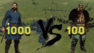 100 Battanian Fian Champion vs 1000 Noob | Mount \u0026 Blade II: Bannerlord