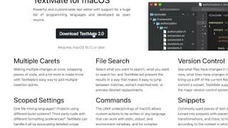TextMate 2 - Free Coding Editor For Macs