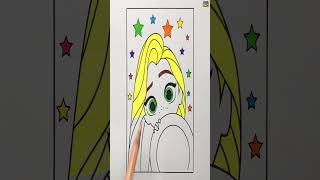 Disney Princess Rapunzel Coloring Pages & Coloring Book - Tangled - How to Draw & Color