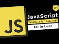 JavaScript Basics - How to use for in loops