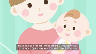 HuBDIC Aspirateur nasal électrique tout-en-un pour bébé avec vaporisateur nasal