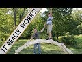 HOW TO MAKE A DA VINCI BRIDGE // Full-size Leonardo Da Vinci bridge