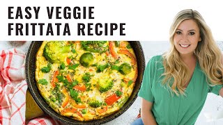How to Make a Veggie Frittata! (Easy Make-Ahead Meal)