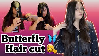 TRENDING BUTTERFLY 🦋 HAIRCUT |STEP BY STEP |TUTORIAL |EASY WAY |PROPER GUIDE#trending
