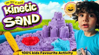 100%kids loving activity |Kinetic sand Modelling| Satisfying activity for kids |