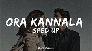 Ora Kannala Sped Up (Lyrics) | TamilTrendingSong | Tamilremix | TeluguTrending | @Grove_YT0