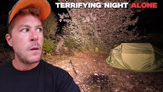 SCARIEST NIGHT CAMPING ALONE IN MY CAR in the HAUNTED WOODS (DEMONIC POSSESSION)