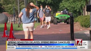 UNC delays spring semester, cancels spring break