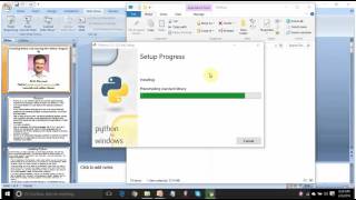 Installing Python and running First Python Program In English