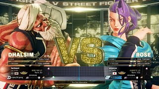 SFV Champion Edition 🔥 torimesi (Dhalsim) Vs uryoryo (Rose) 🔥 Online Match's 11-30-2022