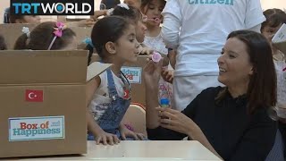 Boxes of Happiness: Aid hope given to Syrian schoolchildren