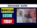 NORWEGIAN KRONE EXCHANGE RATES 21 June 2024