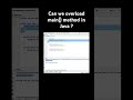 Can we overload main() method in Java ?