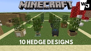 Minecraft: 10 Garden Hedge Designs