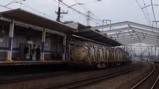 EH200-13号機牽引　8564レ　新座駅通過　JR East's freight train \