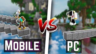 Can 2 MOBILE Players BEAT a PC Player in Minecraft Skywars...