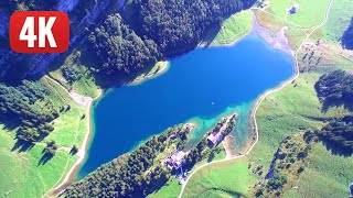 EBENALP \u0026 SEEALPSEE (Switzerland) - Stunning View by DRONE (in 4K). MUST SEE!