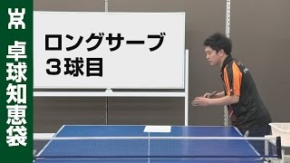 ロングサーブのレシーブをバックに集めて3球目攻撃する方法【卓球知恵袋】