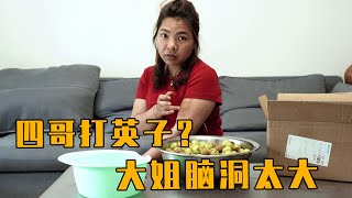 英子胳膊一大块黑青，大姐担心是四哥打的，成功把英子逗笑【农村小英子】