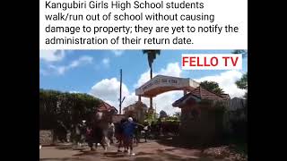 KANGUBIRI GIRLS WALKS OUT OF SCHOOL