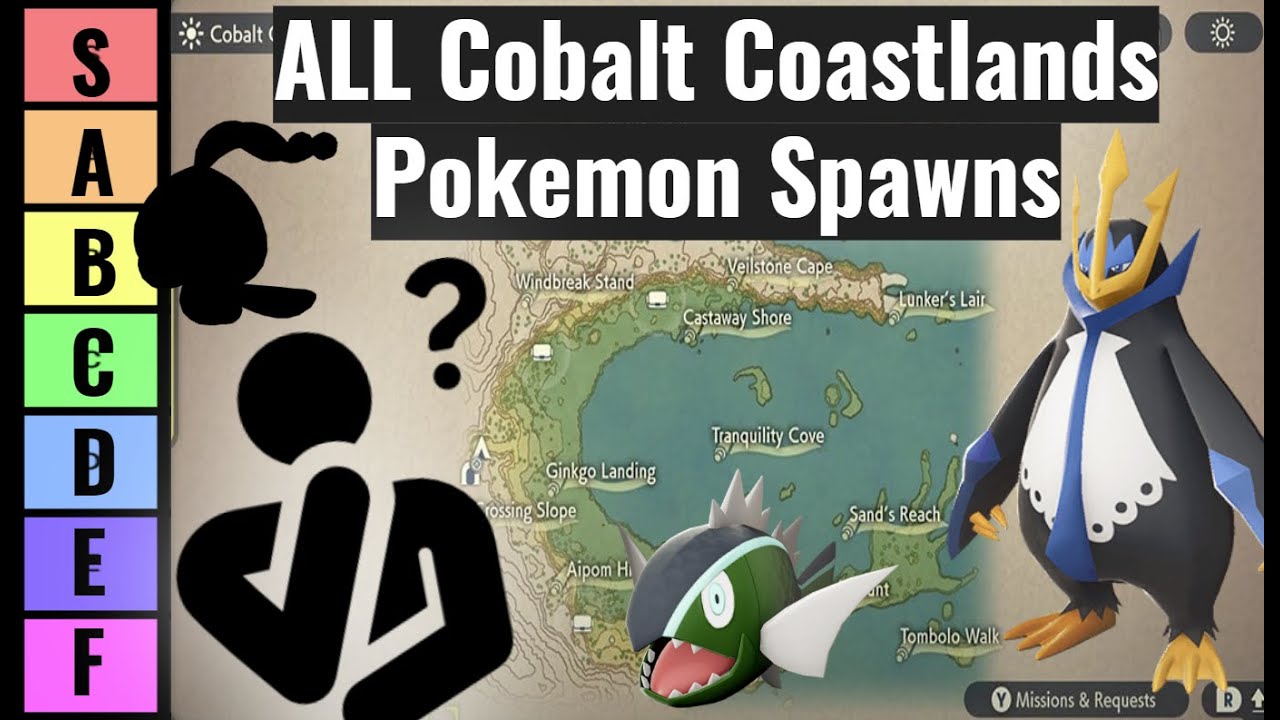 ALL Pokémon In The Cobalt Coastlands - Pokémon Legends Arceus - YouTube