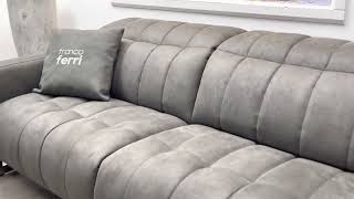 Sofamax Italia Porto Power Reclining Designer Contemporary Fabric Alcantara Sofa Sofas Suite