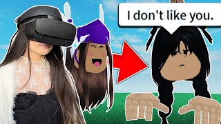 I Became WEDNESDAY ADDAMS in Roblox Vr Hands!  (FACECAM)