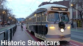 ⁴ᴷ San Francisco Muni: PCC Streetcars on the (F) Market