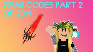 20 Gear Codes On Roblox - roblox all periastron swords codes id youtube