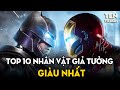 TOP 10 NHÂN VẬT GIẢ TƯỞNG GIÀU NHẤT THẾ GIỚI | Ten Tickers