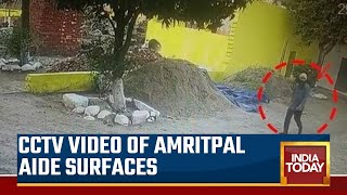 Fresh CCTV Footage Has Surfaced Purportedly Showing Papalpreet Singh, A Close Aide Of Amritpal Singh